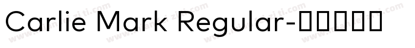 Carlie Mark Regular字体转换
